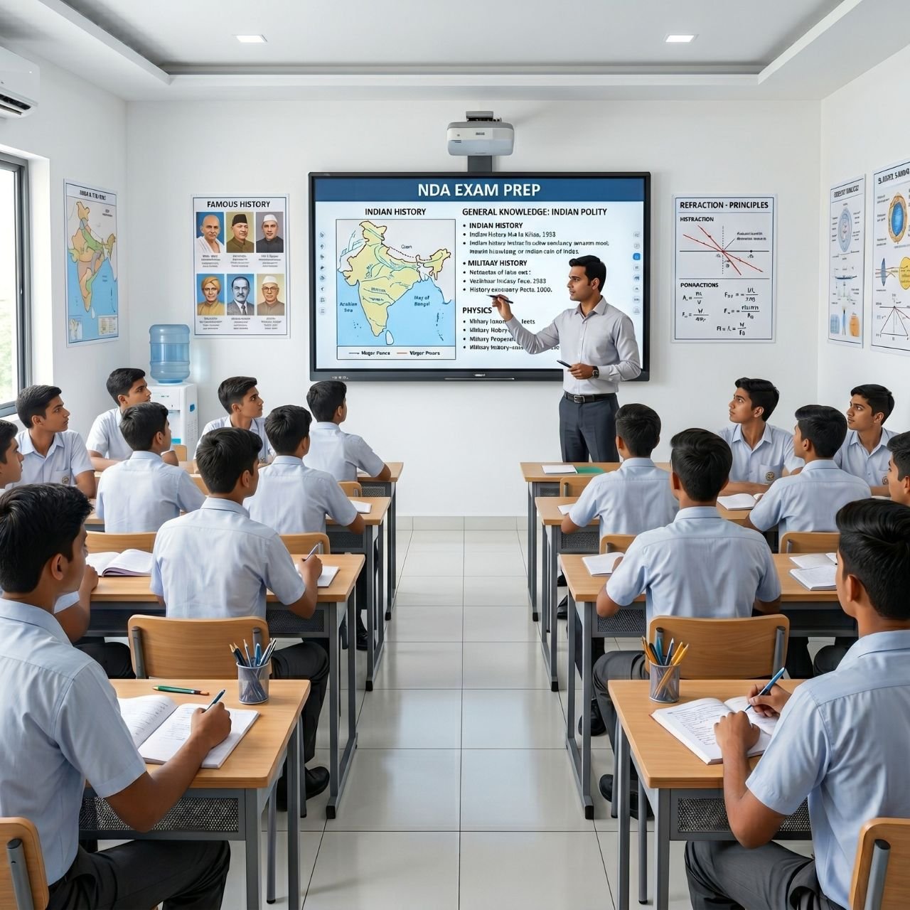 NDA coaching after 10th - students studying in a top NDA preparatory academy in Maharashtra